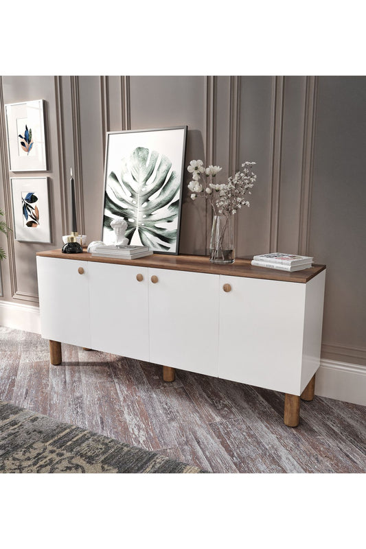 KZNMOB HOME Işık Çok Amaçlı Bohem Konsol, Bohem Salon Mobilyası - Tamamı 1. Kalite Mdf