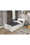Snow Tek Kişilik Country Tarzı Mdf Karyola - 100cm X 200cm Ölçülerinde