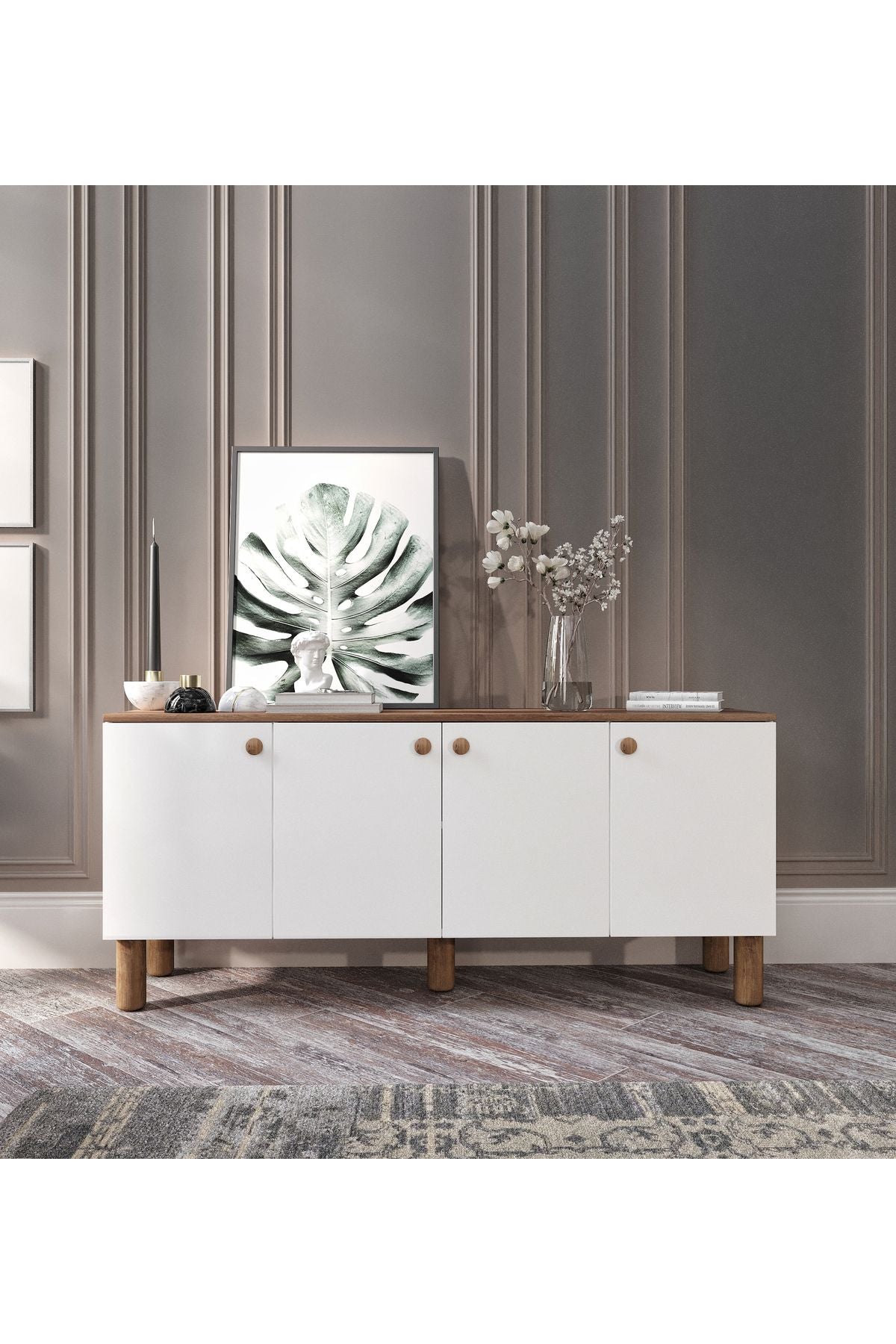 Işık Çok Amaçlı Bohem Konsol, Bohem Salon Mobilyası - Tamamı 1. Kalite Mdf