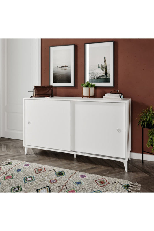 KZNMOB HOME Joker Çok Amaçlı Ayakkabılık Beyaz - Tamamı 1. Kalite Mdf