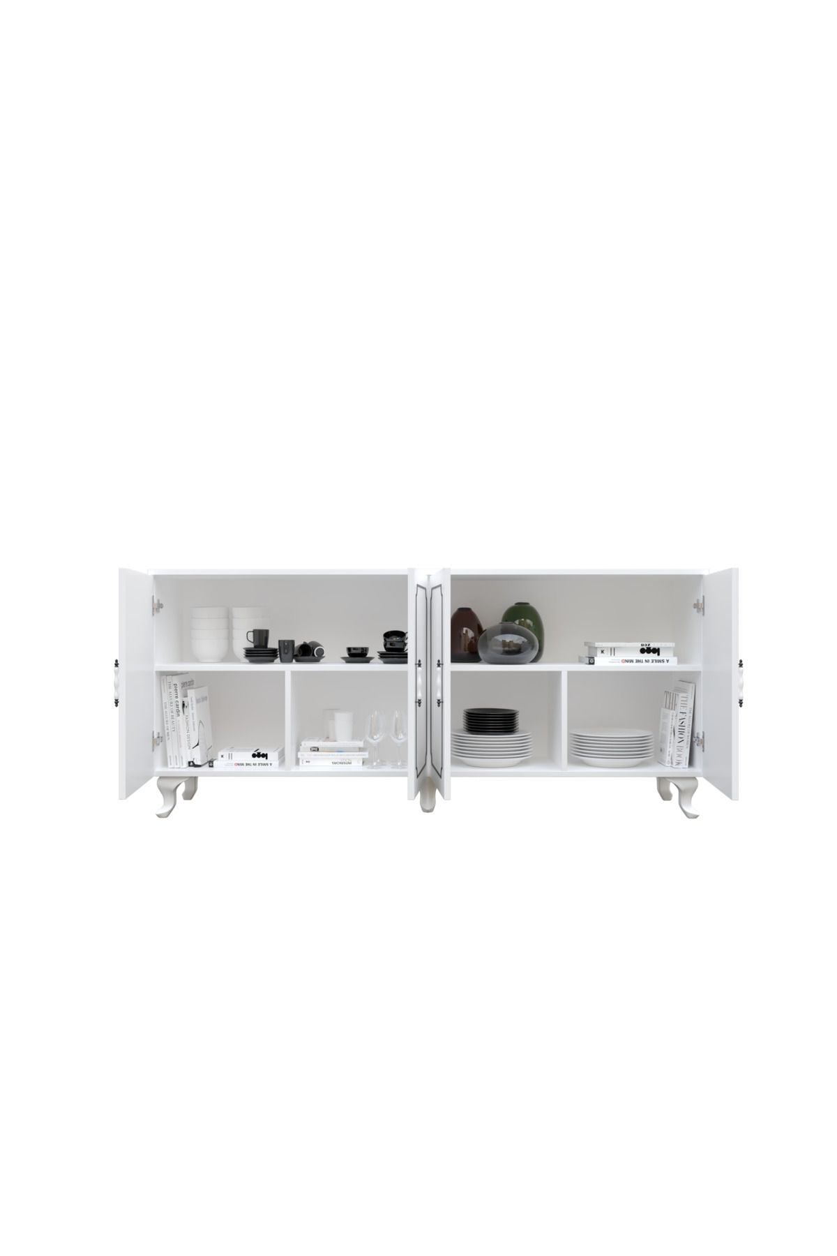 Stil 4 Kapaklı Çok Amaçlı Modern Konsol - Tamamı 1. Kalite Mdf