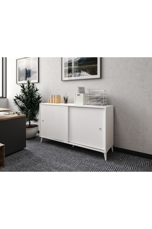 KZNHOME Joker Ofis Dolabı, Dosya Dolabı Beyaz - Tamamı 1. Kalite Mdf