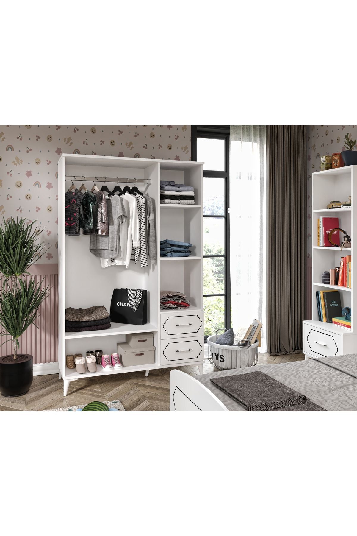 Hayal Modern Genç Odası Takımı Beyaz - 4 Parçalı Ve Tamamı 1. Kalite Mdf