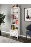 Hayal Modern Çekmeceli MDF Kitaplık Beyaz - Tamamı 1. Kalite Mdf