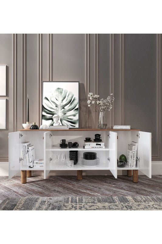 KZNMOB HOME Işık Çok Amaçlı Bohem Konsol, Bohem Salon Mobilyası - Tamamı 1. Kalite Mdf