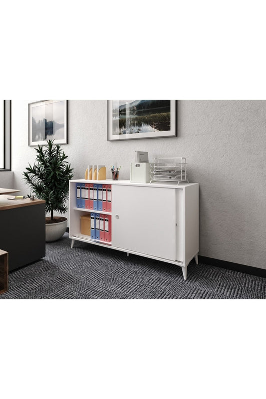 KZNHOME Joker Ofis Dolabı, Dosya Dolabı Beyaz - Tamamı 1. Kalite Mdf