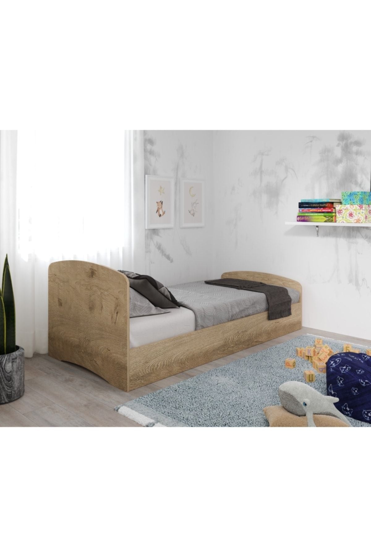 Soft Tek Kişilik Mdf Karyola - 90 Cm X 190 Cm Yataklarla Uyumlu