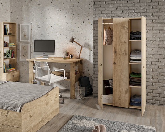 KZNMOB HOME Selen Çocuk Odası Takımı Meşe - 5 Parçalı Tamamı 1. Kalite Mdf