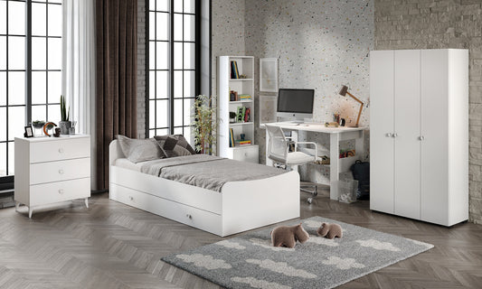 KZNMOB HOME Selen Çocuk Odası Takımı Beyaz - 5 Parçalı Tamamı 1. Kalite Mdf