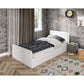 Snow Tek Kişilik Country Tarzı Mdf Karyola - 100cm X 200cm Ölçülerinde