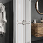 2 Kapaklı 5 Bölmeli Geniş Çok Amaçlı Banyo Dolabı - Tamamı 1. Kalite MDF