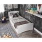 Soft Tek Kişilik Mdf Karyola Beyaz - 90 Cm X 190 Cm Yataklarla Uyumlu