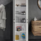 2 Kapaklı 5 Bölmeli Geniş Çok Amaçlı Banyo Dolabı - Tamamı 1. Kalite MDF
