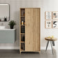 Sürgülü Çok Amaçlı Banyo Dolabı Meşe - Tamamı 1. Kalite Mdf