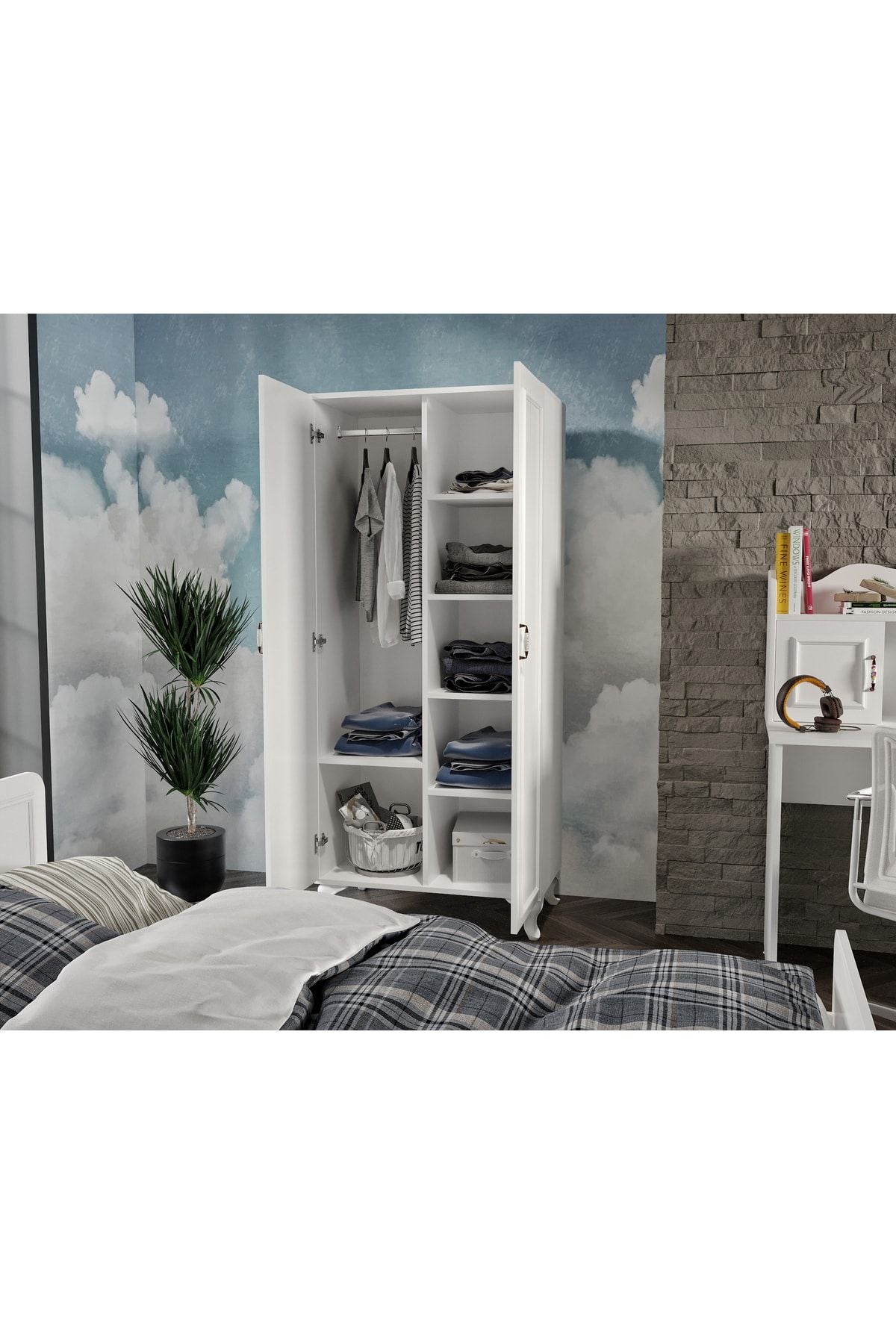 Snow Country Tarzı Çocuk Odası Takımı - 4 Parçalı Ve Tamamı 1. Kalite Mdf