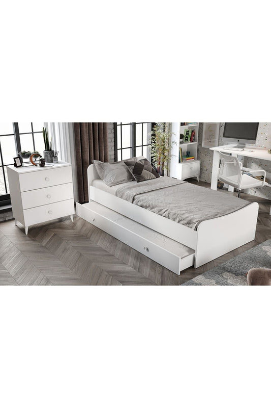 Selen Çocuk Odası Takımı Beyaz - 5 Parçalı Tamamı 1. Kalite Mdf