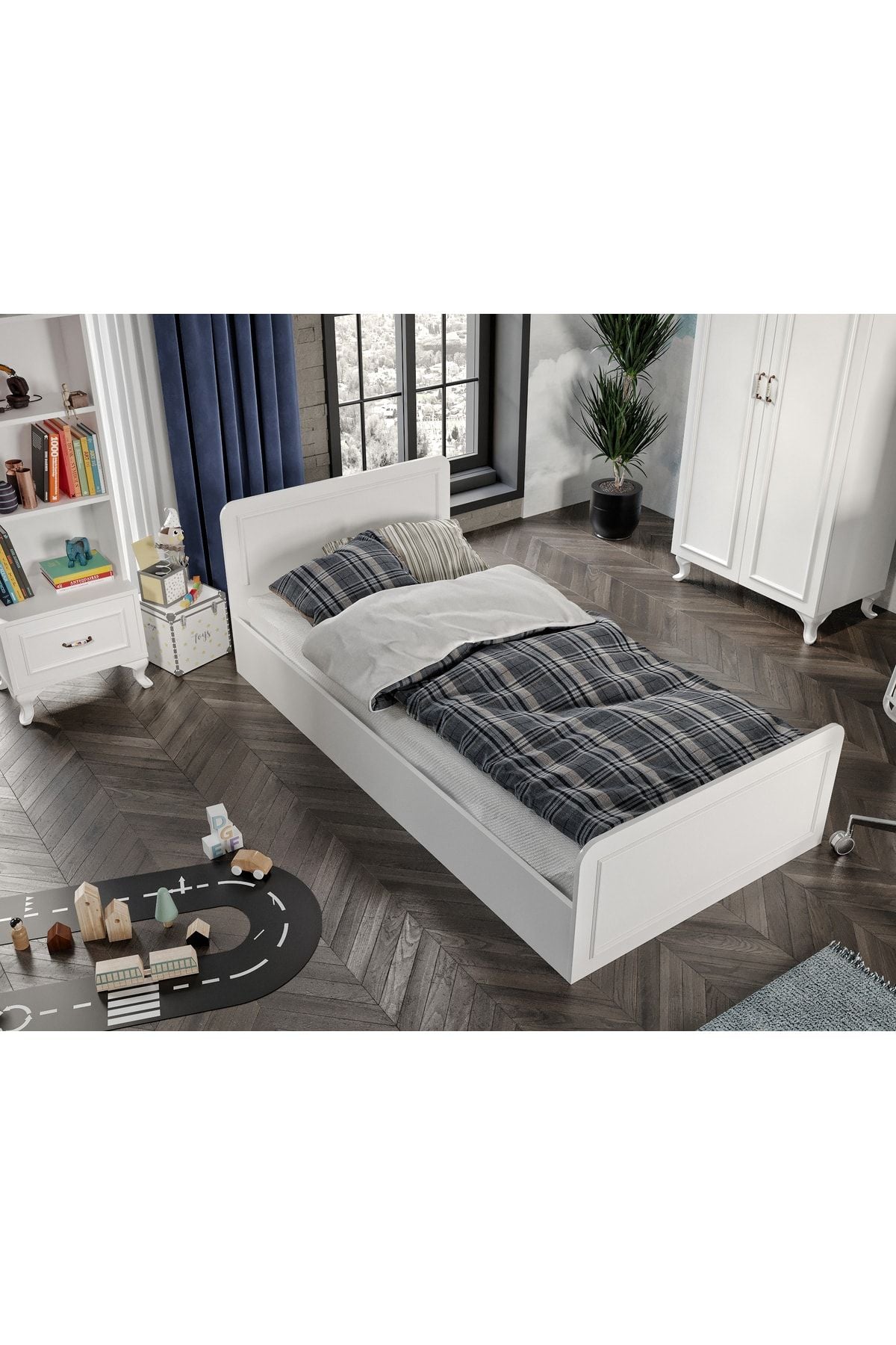 Snow Country Tarzı Çocuk Odası Takımı - 4 Parçalı Ve Tamamı 1. Kalite Mdf