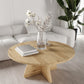 KZNMOB HOME Mush 90cm orta Sehpa - Beyaz, Ceviz, Meşe, Traverten Desenli Tamamı MDF