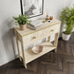 KZNMOB HOME Traverten Desenli Modern Dresuar, 2 Çekmeceli 90cm Mermer Desenli - Tamamı MDF